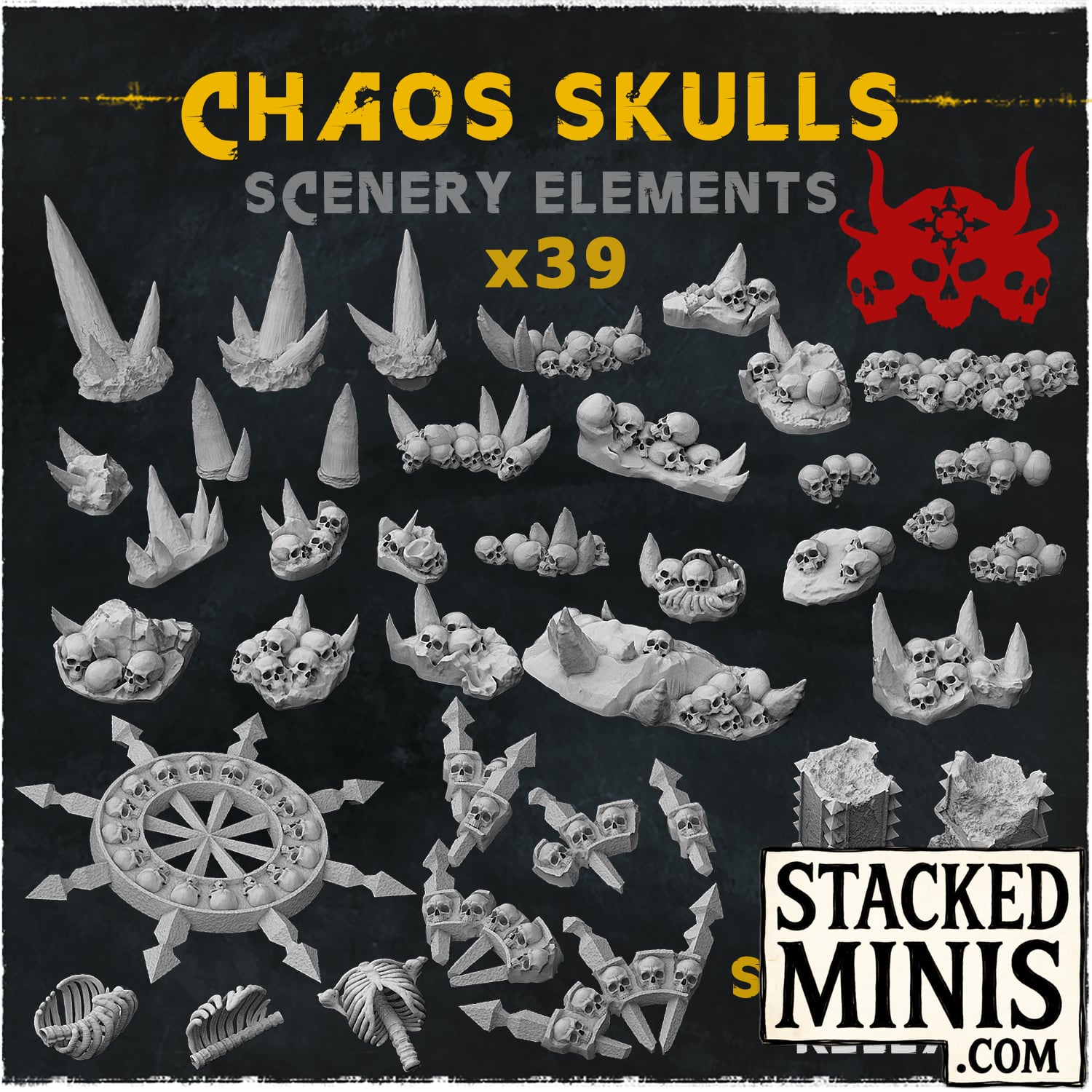 Chaos Skulls Scenery Elements