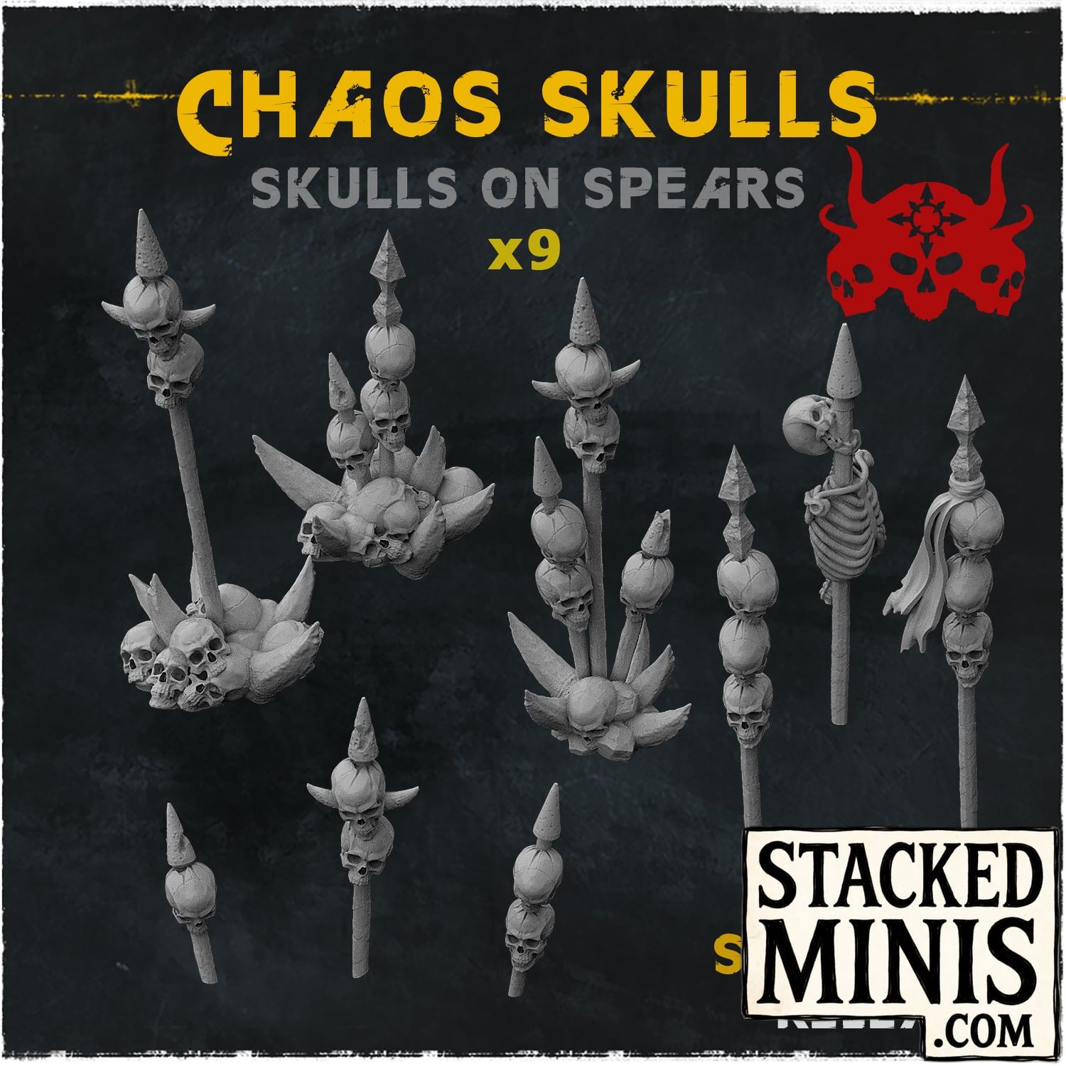 Chaos Skulls Skulls on Spears