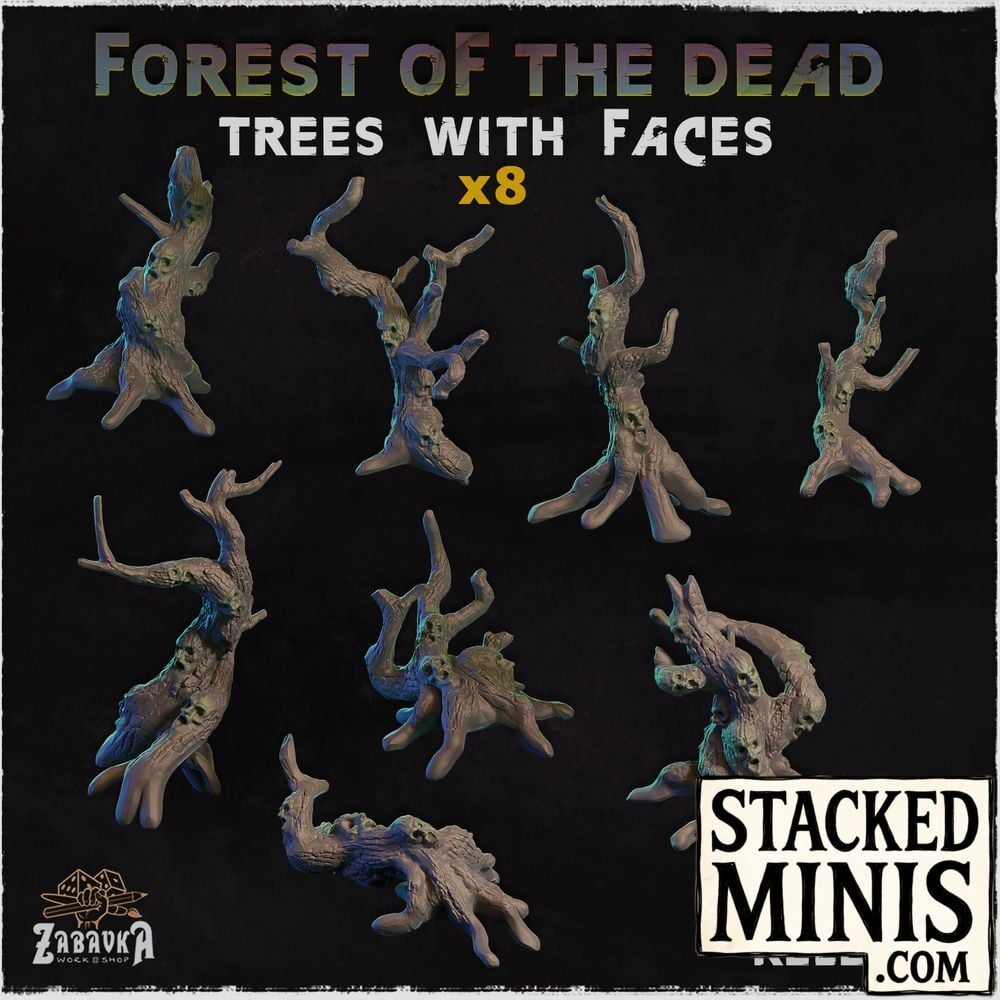 Forest of the Dead Trees with Faces