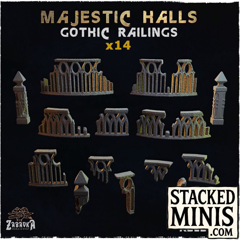 Majestic Halls Gothic Railings