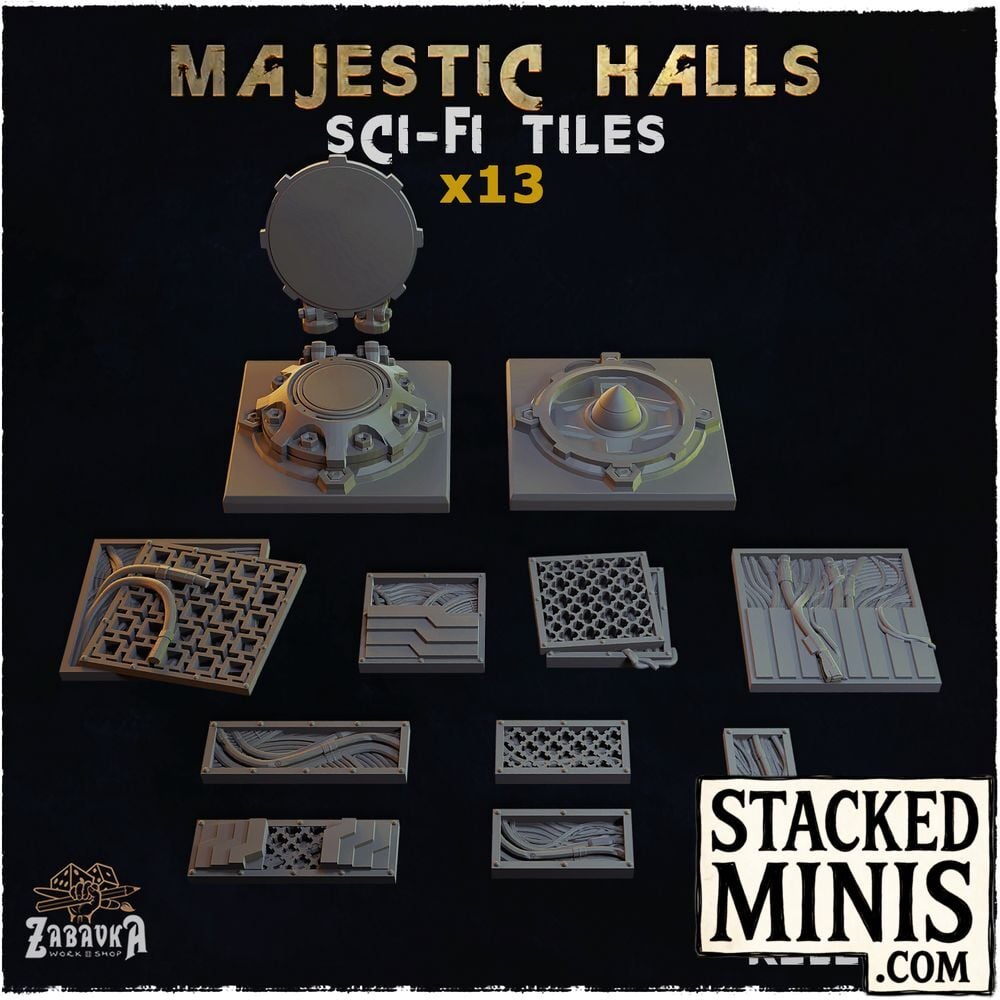 Majestic Halls Sci-Fi Tiles