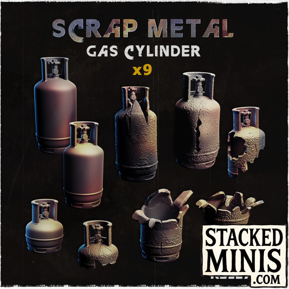Scrap Metal Gas Cylinder