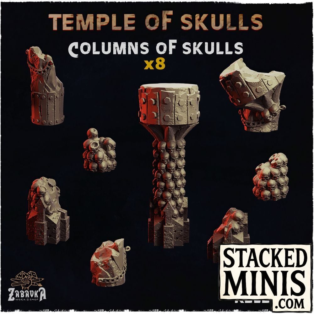 Temple of Skulls Columns of Skulls