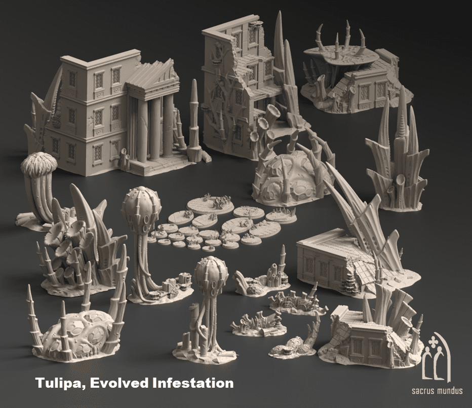 Tulipa Tyrannid: Full Set - Terrain